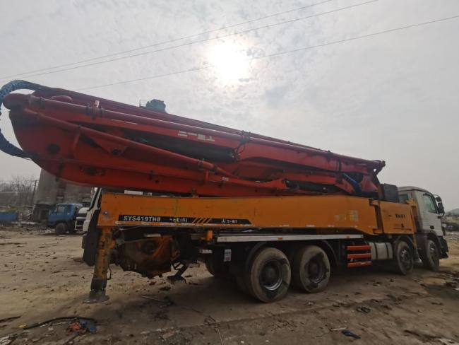 2014 Used Concrete Boom Pump 52m with Mercedes Benz