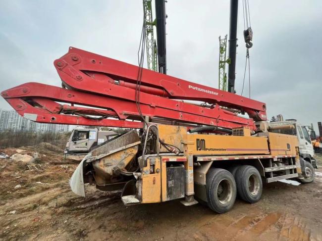 Putzmeister 38m Concrete Equipment Concrete Placing Boom Second Hand Truck Mounted Concrete Pump