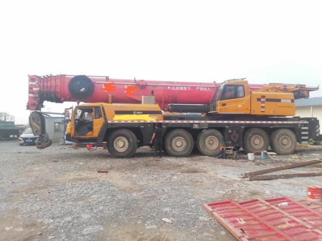 12 Years Sy 220 Tons 62 Meters State Three Truck Crane