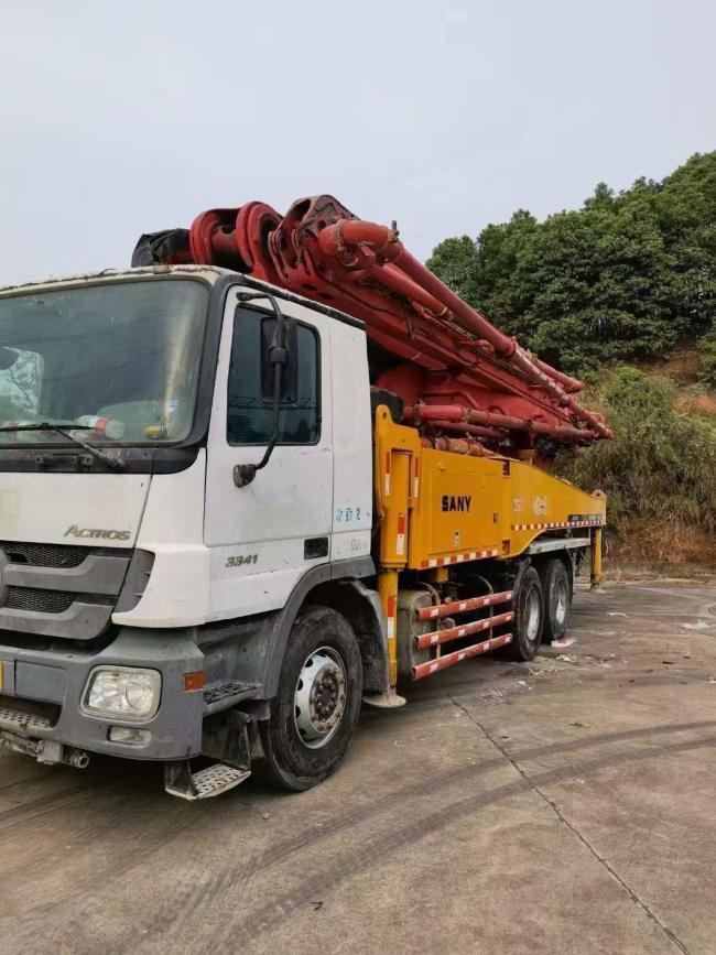 Sy 47m 2013 Used Concrete Pump on MB Truck Concrete Boom Pump