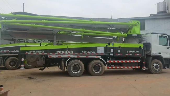 47m Zoomlion Benz Machinery Concrete Equipment Concrete Boom Beton Pumping Machine Used Truck Mounted Concrete Pump China Factory Sell