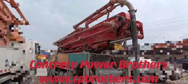 Most Popular Brand Truck Pump 56m Hydraulic Truck Mounted Concrete Mixer Pump Factory Price