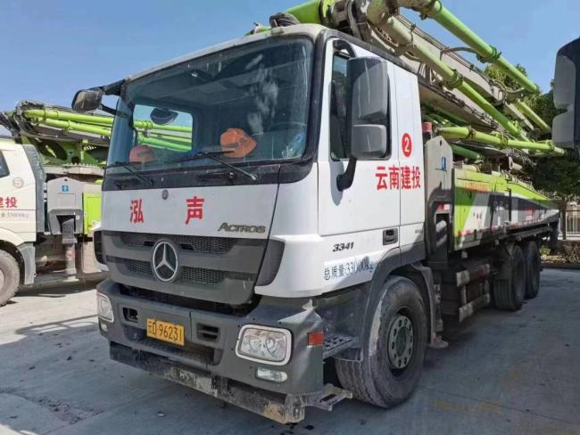 2018 Zoomlion 49m Used Truck Mounted Concrete Pump with Mercedes Benz Chassis Factory Price