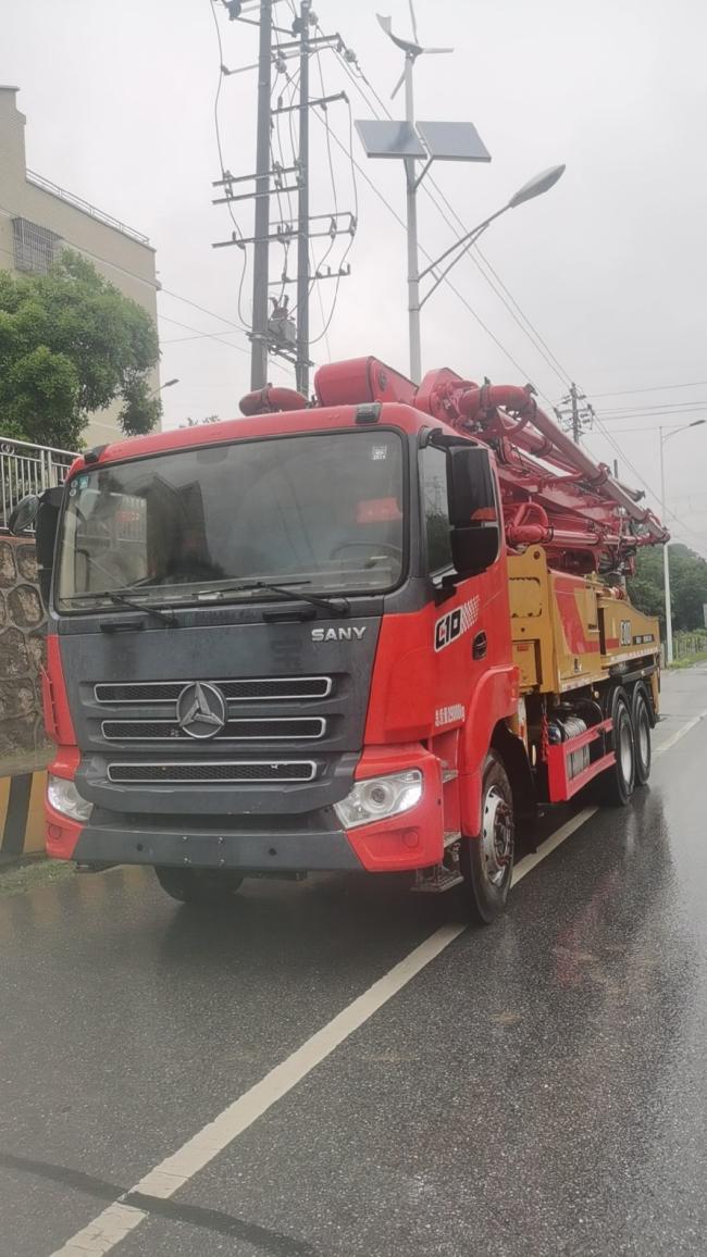 Concrete Mixer Truck Truck Mounted Pump 43m Construction Machinery Concrete Batching Plant