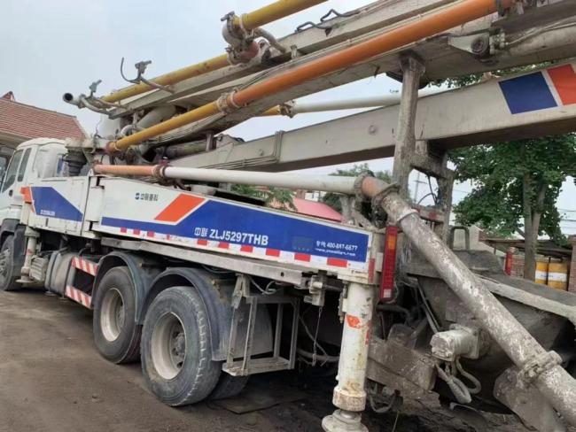 Zoomlion 38m Used Concrete Pump Truck Good Condition Concrete Boom Pump