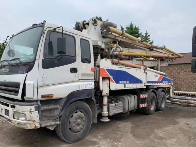 Zoomlion 38m Used Concrete Pump Truck Good Condition Concrete Boom Pump