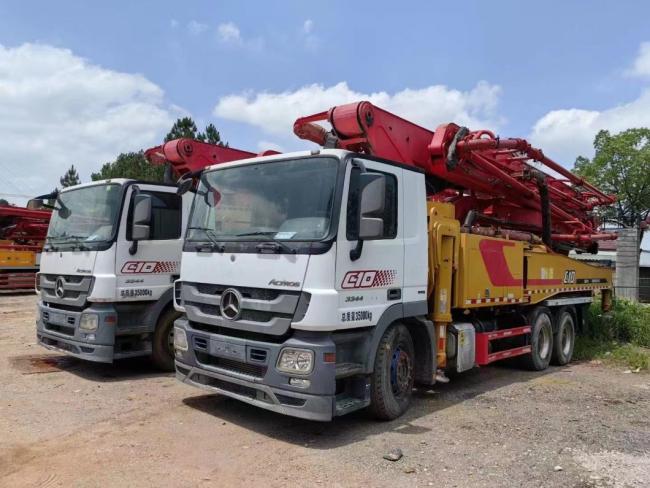 Construction Machine 52m Concrete Boom Pump Truck Mounted Pump Concrete Mixer Machine Mercedes Benz