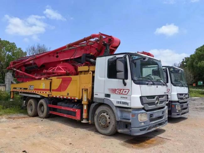 Construction Machine 52m Concrete Boom Pump Truck Mounted Pump Concrete Mixer Machine Mercedes Benz