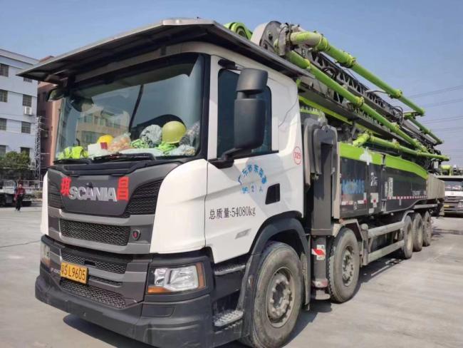 2021 Zoomlion 67m Used Concrete Pump Truck Mercedes Benz Construction Equipment