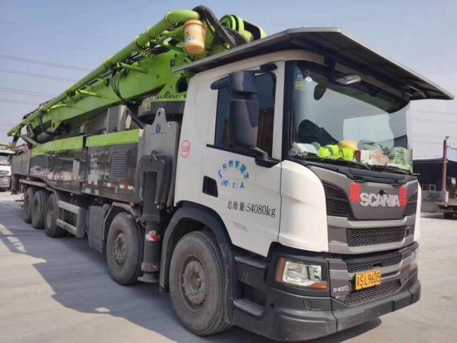 2021 Zoomlion 67m Used Concrete Pump Truck Mercedes Benz Construction Equipment