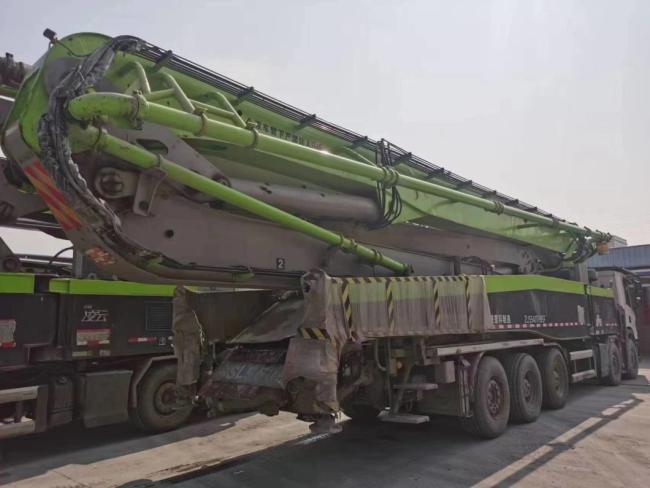 2021 Zoomlion 67m Used Concrete Pump Truck Mercedes Benz Construction Equipment
