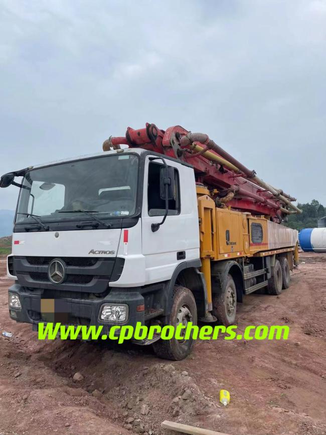 Used Concrete Pump Truck 2013 Putzmeister Concrete Boom Pump 56m Construction Equipment