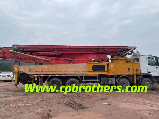 Used Concrete Pump Truck 2013 Putzmeister Concrete Boom Pump 56m Construction Equipment
