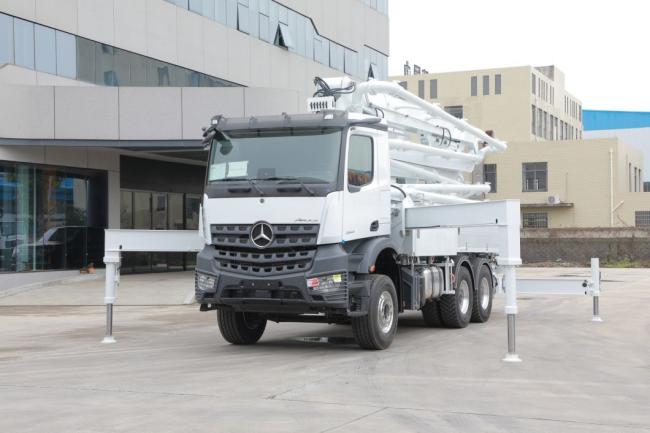 38m Truck Mounted Pump with Mercedes Benz Chassis Concrete Boom Pump Concrete Mixer Truck