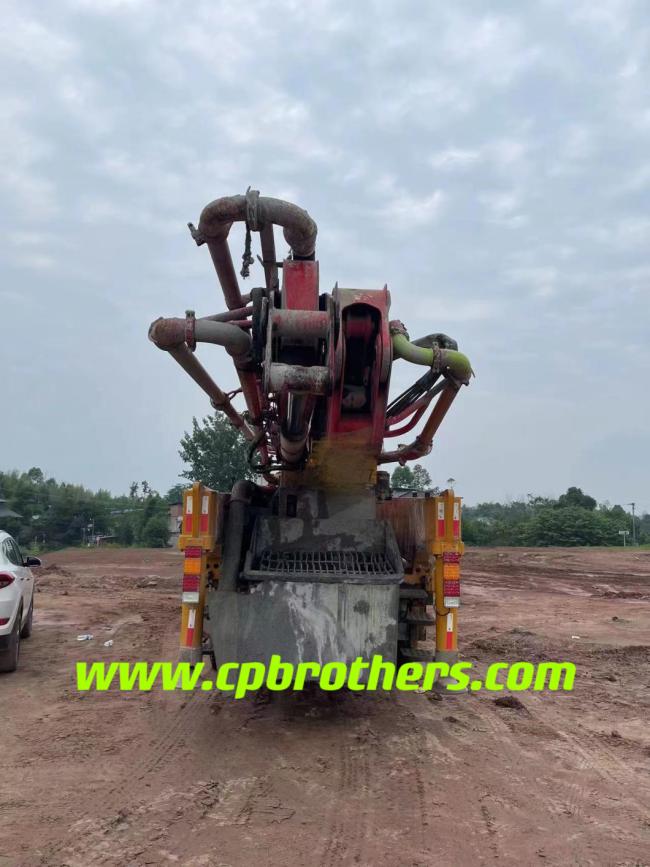 Used Heavy Equipment Putzmeister 46m 52m 56m 62m 67m Concrete Pump Truck Second Hand Mounted Pump for Sale