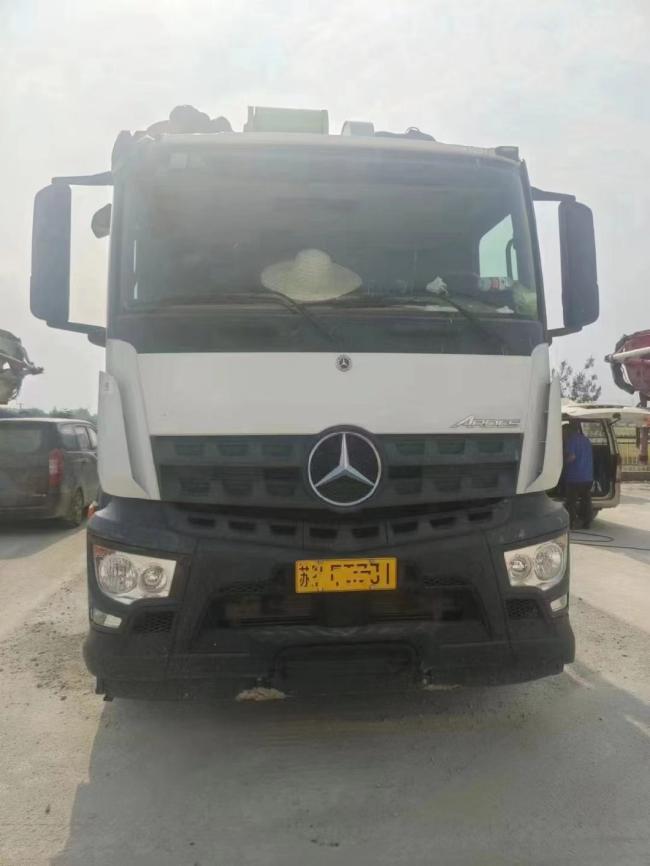 2021 Zoomlion 56m Used Concrete Pump Truck Concrete Boom Pump Truck Mounted Pump Mercedes Benz