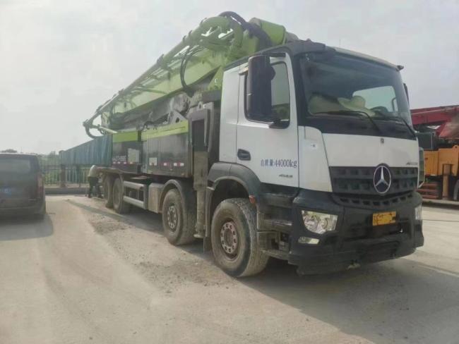 2021 Zoomlion 56m Used Concrete Pump Truck Concrete Boom Pump Truck Mounted Pump Mercedes Benz