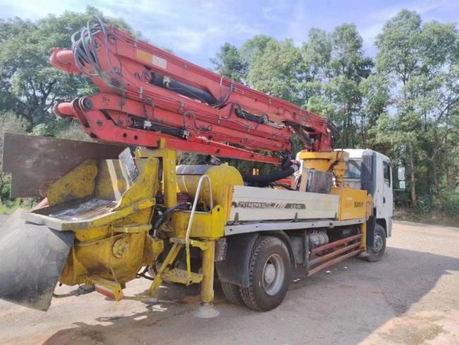 2014 Sy 25m Concrete Boom Pump Machine Equipment Used Concrete Pump Truck