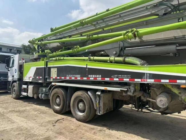 Construction Machinery 2020 Zoomlion 52m Concrete Boom Pump Heavy Equipment Mercedes Benz Chassis Truck Mounted Pump Machine Equipment