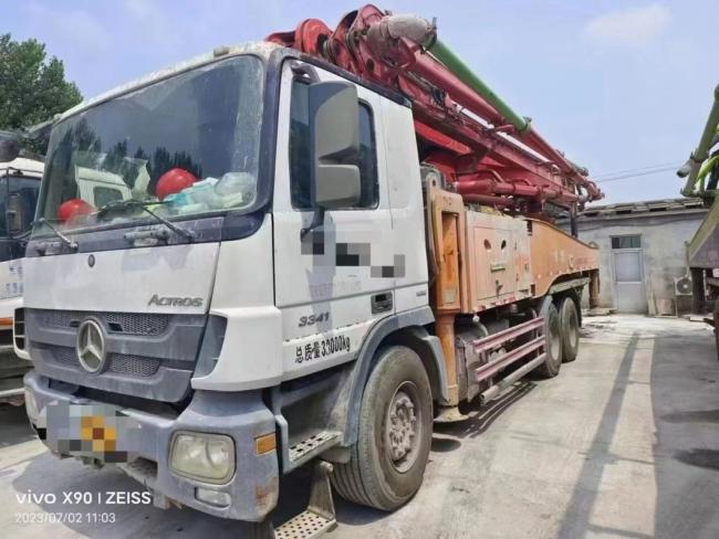Heavy Equipment 2014 Sy 49m Used Concrete Pump Truck with Mercedes Benz Truck Mounted Pump