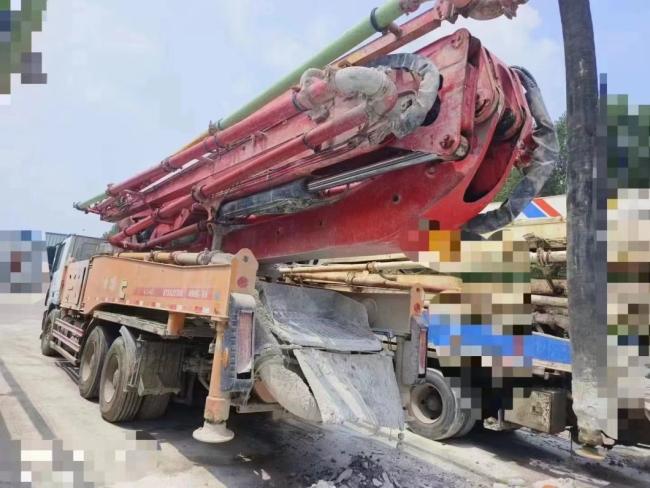 Heavy Equipment 2014 Sy 49m Used Concrete Pump Truck with Mercedes Benz Truck Mounted Pump
