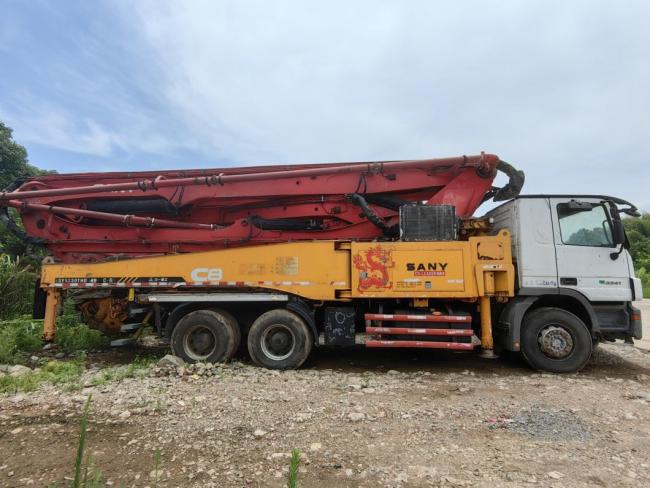 2013 Sy 49m Used Concrete Pump Truck Construction Machine Concrete Boom Pump Mercedes Benz Machine Equipment