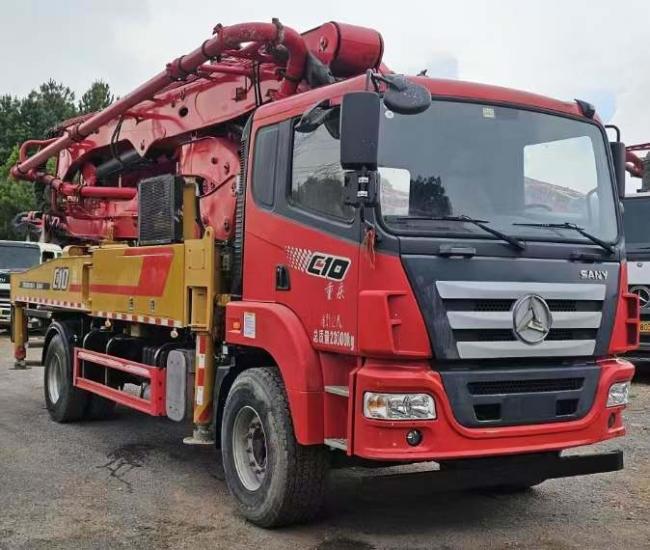 China Top Brand 95% Near New Condition 2021 Sy 39m Concrete Pump Concrete Mixer Truck Pump for Sale