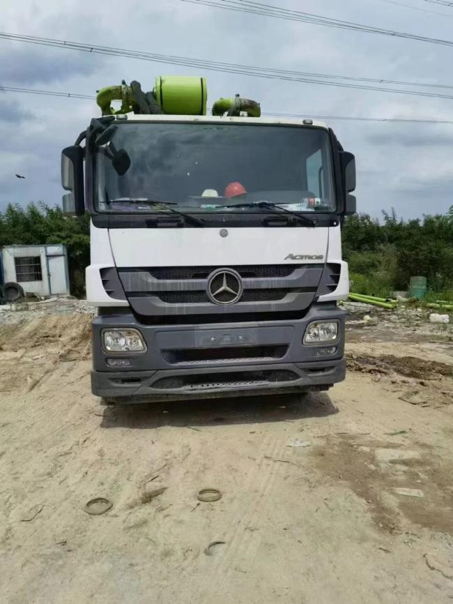 2019 Zoomlion Used Concrete Pump Truck 63m Concrete Boom Pump Heavy Equipment Mercedes Benz Chassis