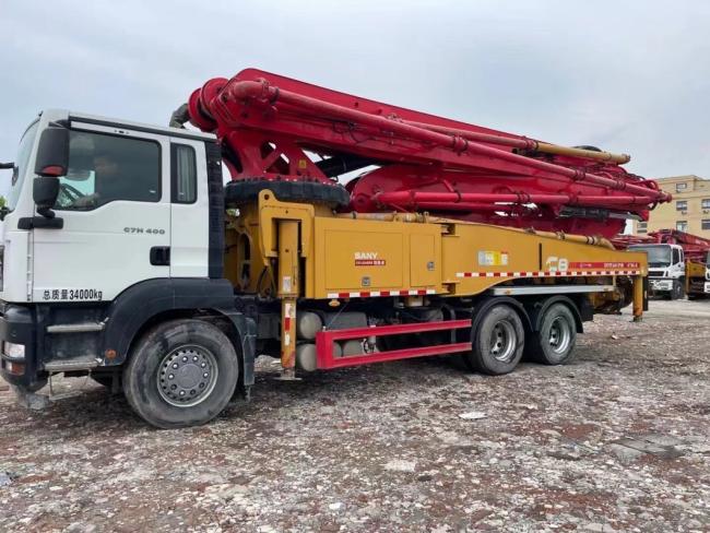 95% Near New Condition with Perfect Work Status 2020 47m Concrete Mounted Truck Pump Beton Pump Concrete Mixer Sale at Good Price