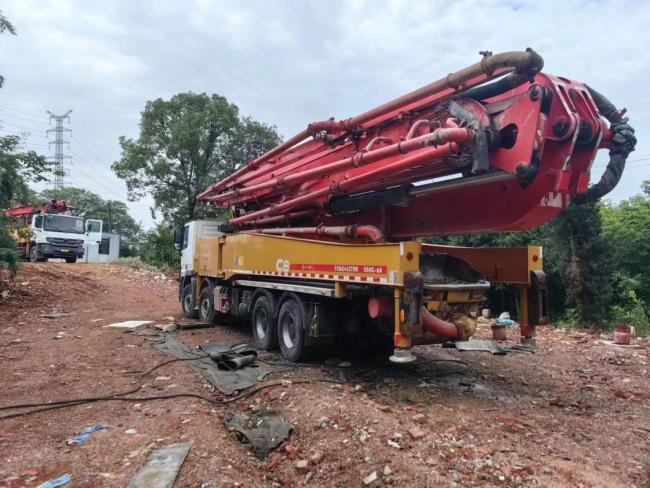 56m Used Concrete Pump Truck Machine Equipment Heavy Equipment Concrete Boom Pump Produced in Year 2020