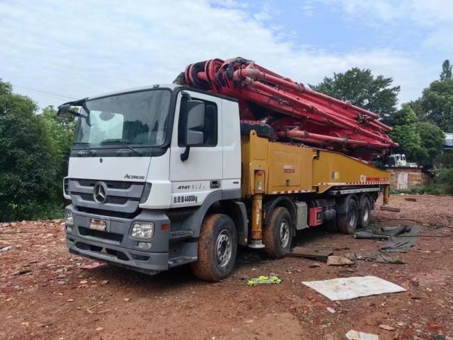 56m Used Concrete Pump Truck Machine Equipment Heavy Equipment Concrete Boom Pump Produced in Year 2020