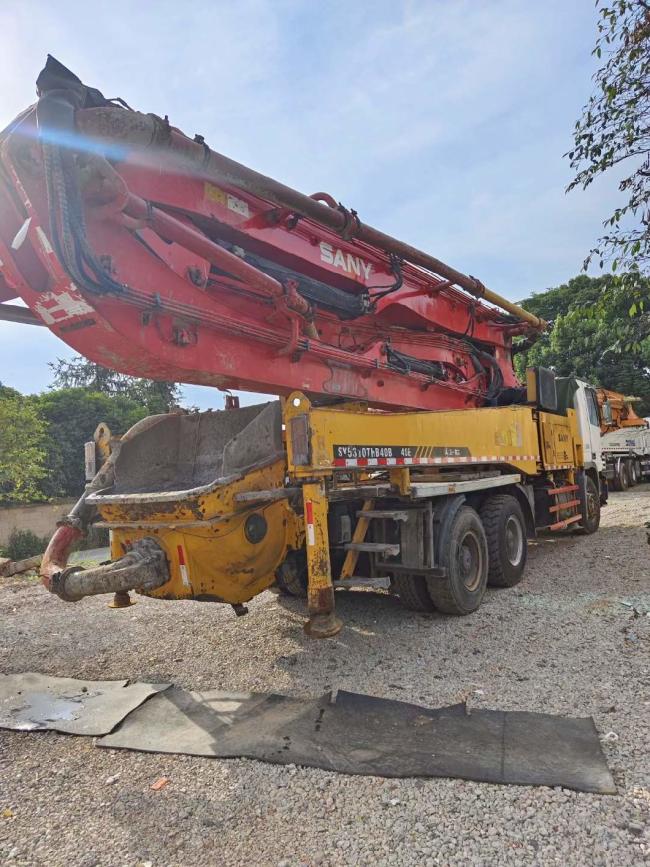 37m Used Concrete Pump Truck Machine Equipment Construction Machine Truck Mounted Pump Concrete Boom Pump