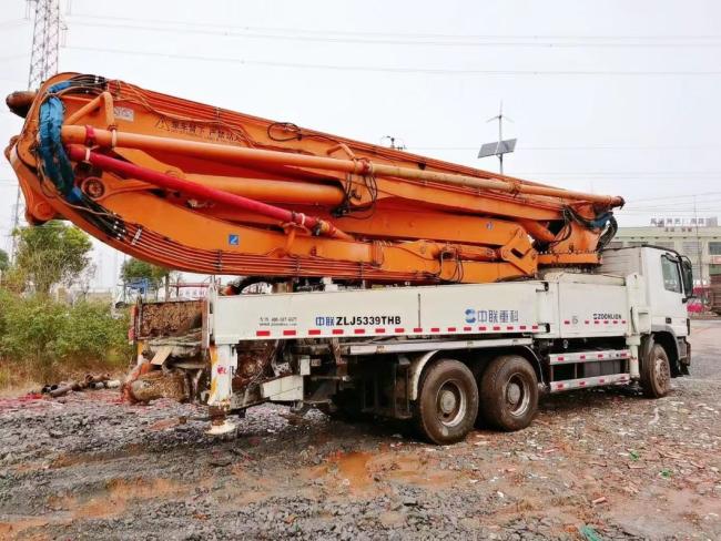 2014 Zml 49m Concrete Pump on Benz Truck Concrete Boom Pump Used Heavy Equipment