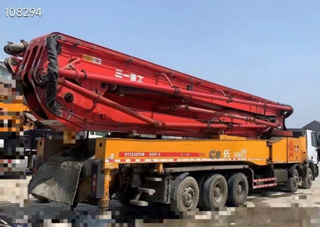 S Any Used Concrete Pump Truck 62m Mounted on Mercedes Chassis