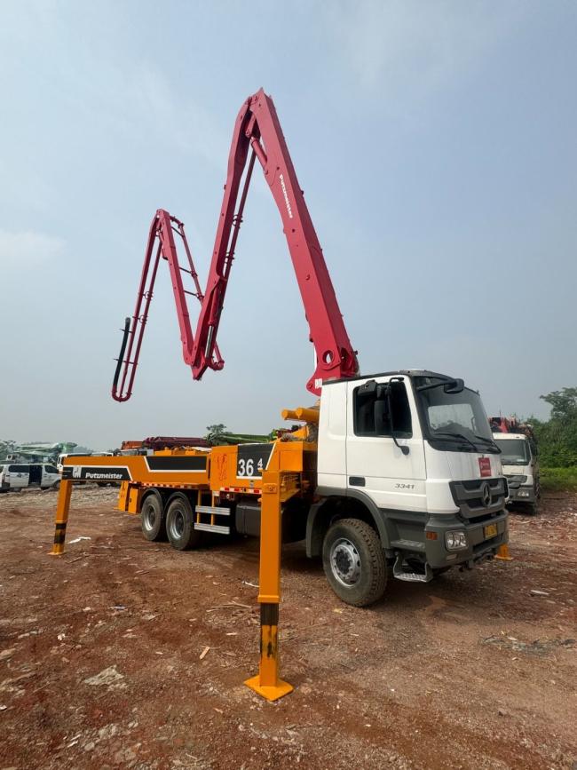 Used Refurbished Condition Pusmeister Concrete Pump Truck 36 M Stock for Sale