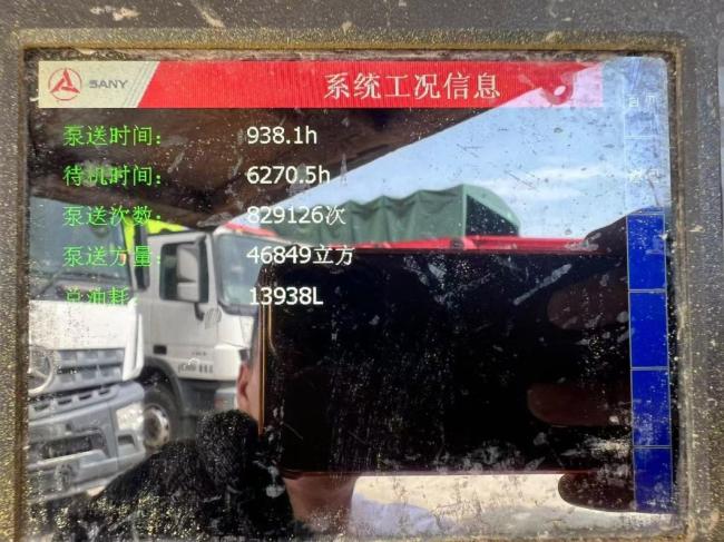Used Concrete Pump Truck 37 M Installed on Mercedes for Sale