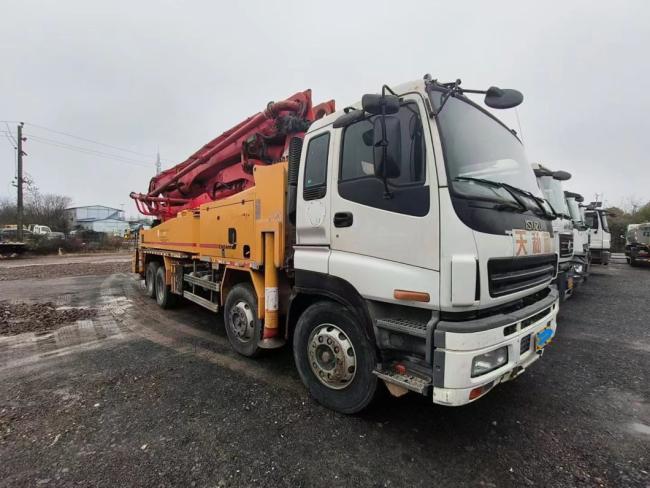 Used Concrete Pump Truck 42m Concrete Mixing Plant Heavy Equipment Concrete Boom Pump