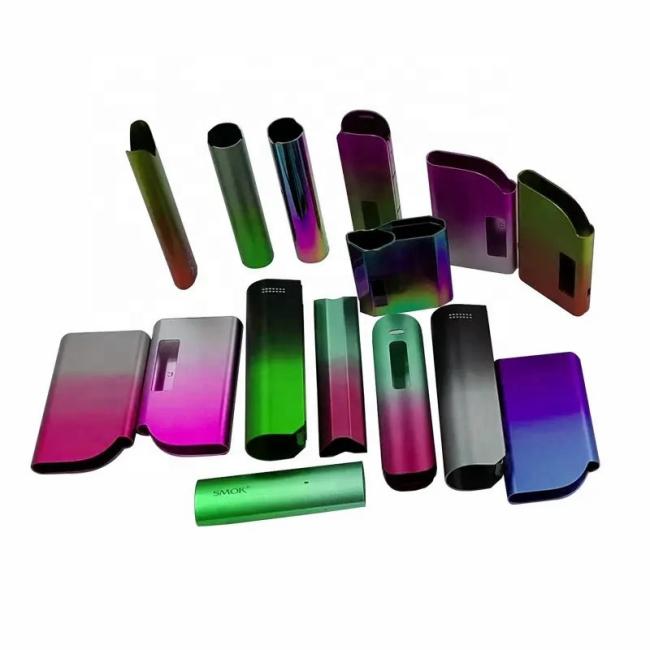 Two-color anodizing sample
