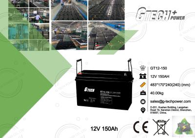 中国 UPSの電気通信はVRLAによって調整された鉛酸蓄電池12v 150ahを密封した 販売のため