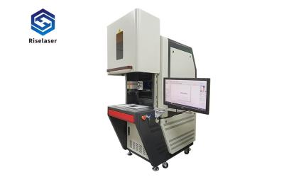 China 30W Enclosed Big Workbench Stainless Steel Laser Marking Machine For Metals for sale
