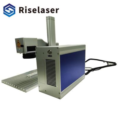 China Mini Size Metal Desktop Fiber Laser Marking Machine Laser Engraver 30w for sale
