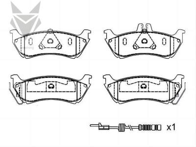 China Auto Brake Pads MERCEDES BENZ M-Class SUV W163 1634201420 Car Brakes Accessories for sale