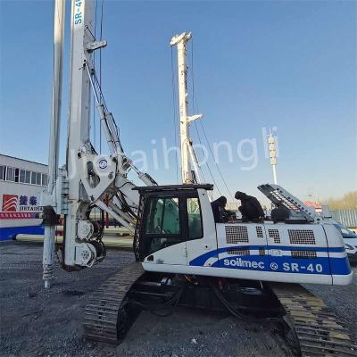 China Kelly Miniature Used Rotary Drilling Rig SR40 50M Used Piling Rig For Construction for sale