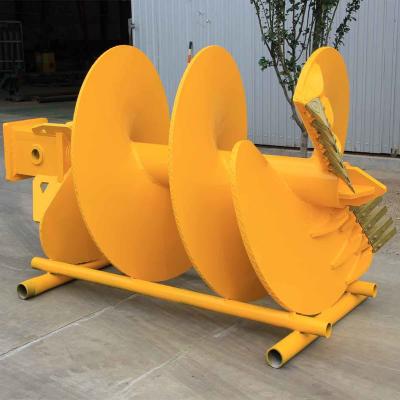 China Double Cut Soil Or Rock Drilling Auger And Auger Teeth Drilling Buckets for sale