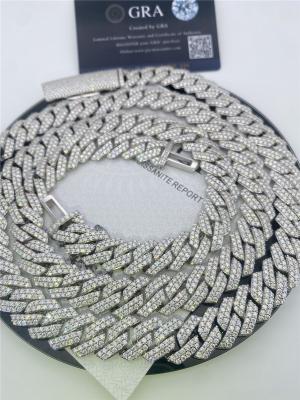 China OEM Diamond Cuban Link Necklace Miami Cuban Chain Link Environmental Friendly for sale