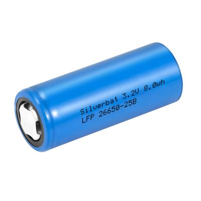 China High Power Lithium Ion Battery 26650 3.2V 2500 MAh For Power Sports Starting Battery for sale