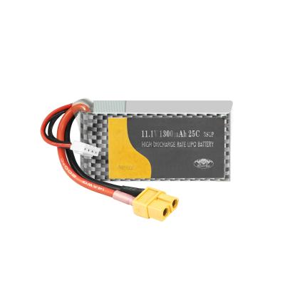 China Rohs RC Drone Battery 11.1V 1300 MAh Customize Lithium Polymer Pouch Cell for sale