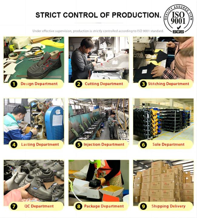 Wear Resistant, Shock-Absorbing, and Iron Filings Resistant Safety Work Site Shoes BV