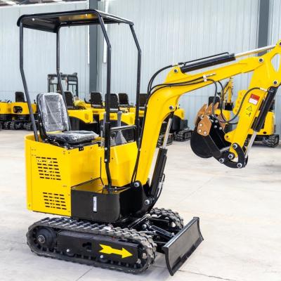 China Widely Used Micro Machine 1.2 Ton Yellow Mini Excavator With Rubber Track for sale