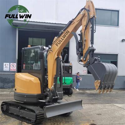 China Spacious Cabin 4 Ton Mini Digger Excavator Swing Boom Optional Attachments for sale